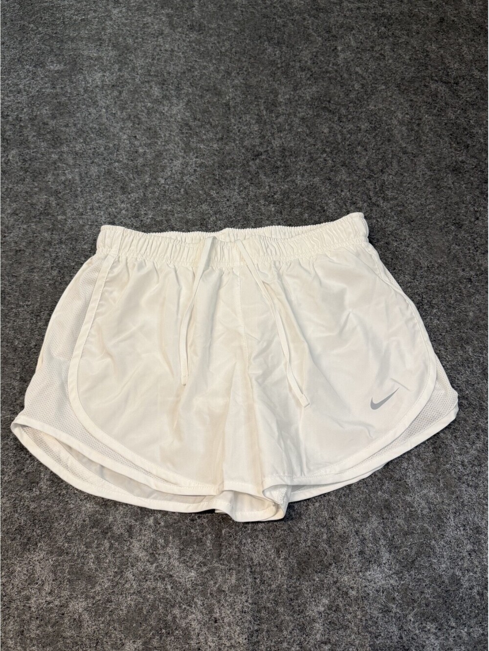 Nike Dri-FIT Women's Lined Running Shorts White  Size M Athletic